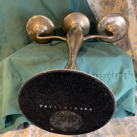 Pottery Barn Maxfield Hotel Candelabra Bougedir 3-Arm Candle Stick Holder 14.5" - Picture 7 of 10